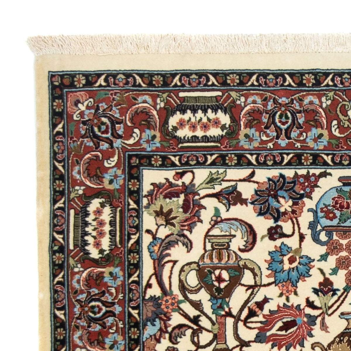 Tapis de Qom Tapis 102x154cm - Tapis persan - beige