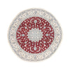 Nain Teppich 250x250cm - Perserteppich - dunkelrot - Rund / Dunkelrot / 250 x 250 cm Rund