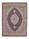 Tapis de Tabriz 156x205cm - Tapis persan - marron clair - Rectangle / Marron clair / 156 x 205 cm Rectangle