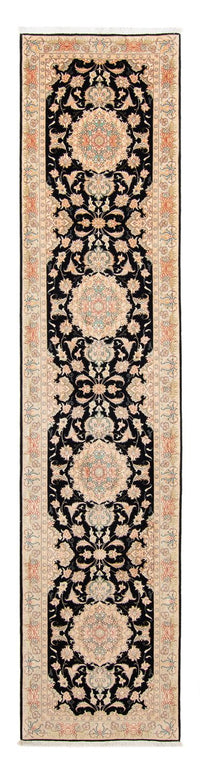 Tappeto corsia Tappeto Persero - Tabriz - Reale - 417 x 87 cm - blu scuro