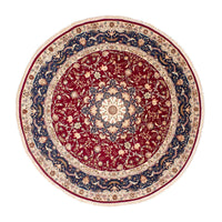 Tappeto Persero - Tabriz - Reale rotondo  - 250 x 250 cm - rosso scuro