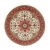 Tapis de Tabriz - 50 rangs Tapis 148x148cm - Tapis persan - beige - Rond / Beige / 148 x 148 cm Rond