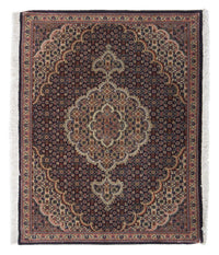 Tappeto Persero - Tabriz - Reale - 88 x 66 cm - blu scuro