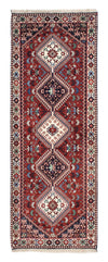Yalameh Tapis 82x211cm - Tapis persan - rouge foncé - Tapis de couloir / Rouge foncé / 82 x 211 cm Tapis de couloir