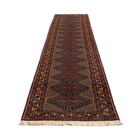 Tapis de couloir Tapis persan - Classique - 388 x 83 cm - marron