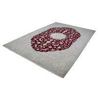 Tapis persan - Nain - Royal - 293 x 200 cm - rouge foncé
