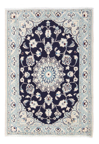 Tapis persan - Nain - Royal - 86 x 57 cm - bleu foncé