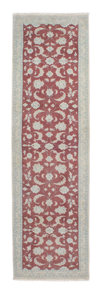 Tapis de couloir Tapis persan - Nain - 297 x 77 cm - rouge foncé