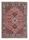 Yalameh Tappeto 103x148cm - Tappeto persiano - blu scuro - Rettangolo / Blu scuro / 103 x 148 cm Rettangolo