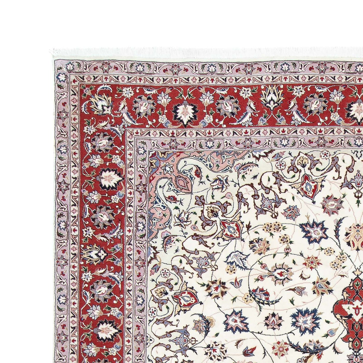 Täbriz - 50 Raj Teppich 204x300cm - Perserteppich - beige