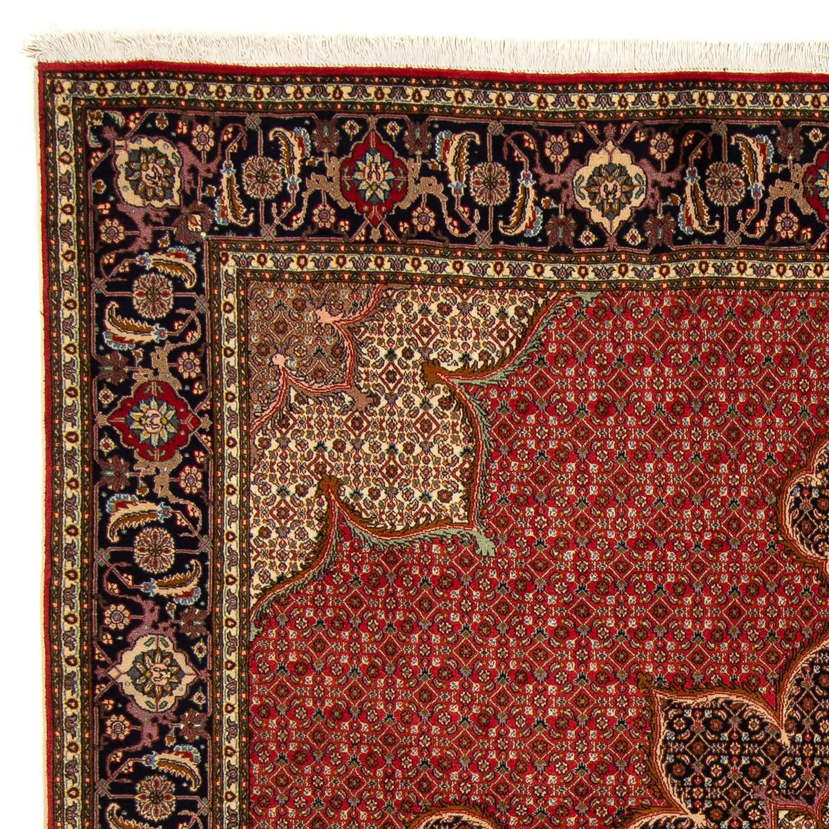 Tapis de Tabriz Tapis 200x203cm - Tapis persan - rouge