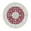 Nain Tapis 245x245cm - Tapis persan - rouge foncé - Rond / Rouge foncé / 245 x 245 cm Rond