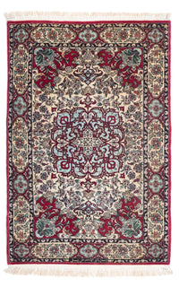 Tappeto Persero - Isfahan - Premio - 124 x 83 cm - rosso scuro