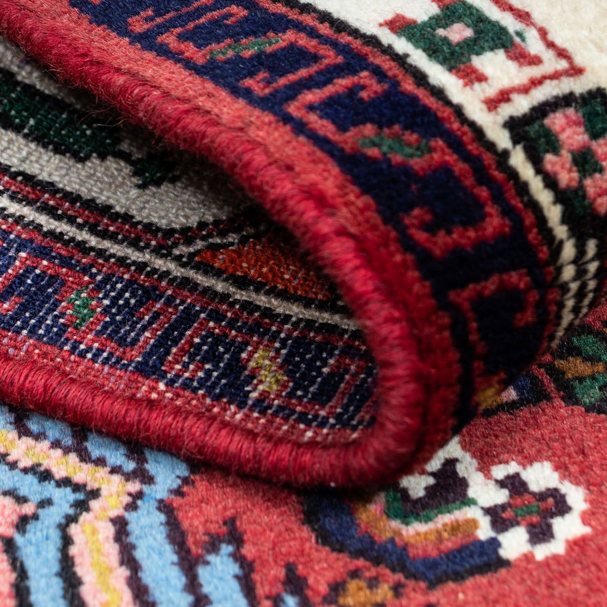 Perserteppich - Nomadic 125 x 80 cm - dunkelrot