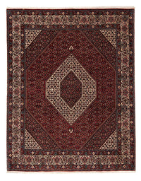 Tapis persan - Bidjar - 251 x 203 cm - rouge foncé