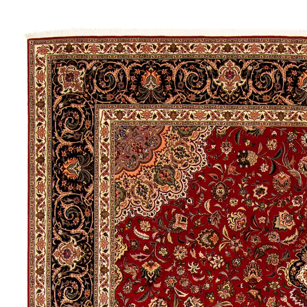 Tabriz - 50 Raj Tappeto 302x396cm - Tappeto persiano - rosso scuro