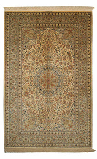 Tapis persan - Ghom - 204 x 129 cm - marron clair