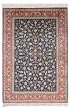 Tapis de Qom Tapis 98x148cm - Tapis persan - Rectangle / Bleu foncé / 98 x 148 cm Rectangle