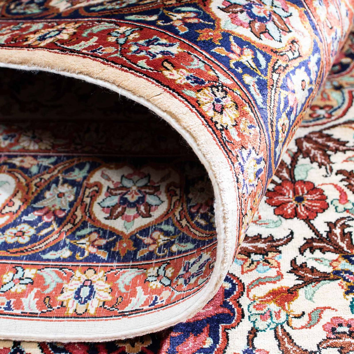 Perserteppich - Ghom 148 x 102 cm - beige