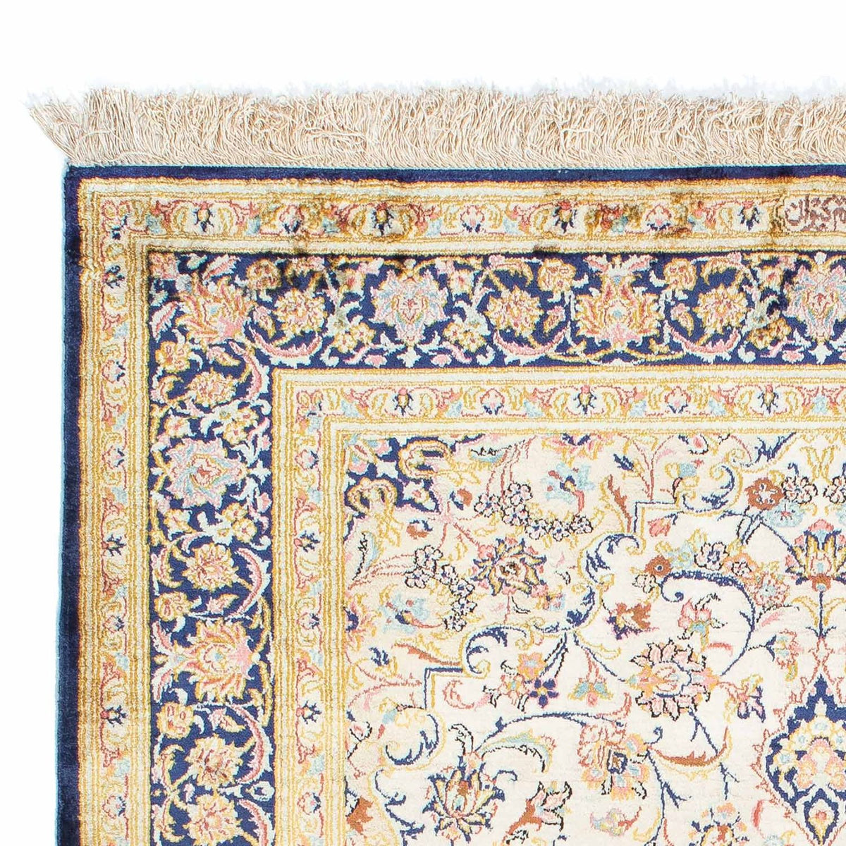 Perserteppich - Ghom 152 x 102 cm - beige
