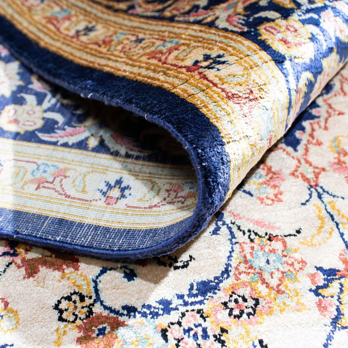 Perserteppich - Ghom 152 x 102 cm - beige