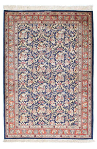 Tapis persan - Ghom - 154 x 103 cm - bleu foncé
