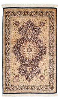 Tapis persan - Ghom - 120 x 76 cm - marron clair