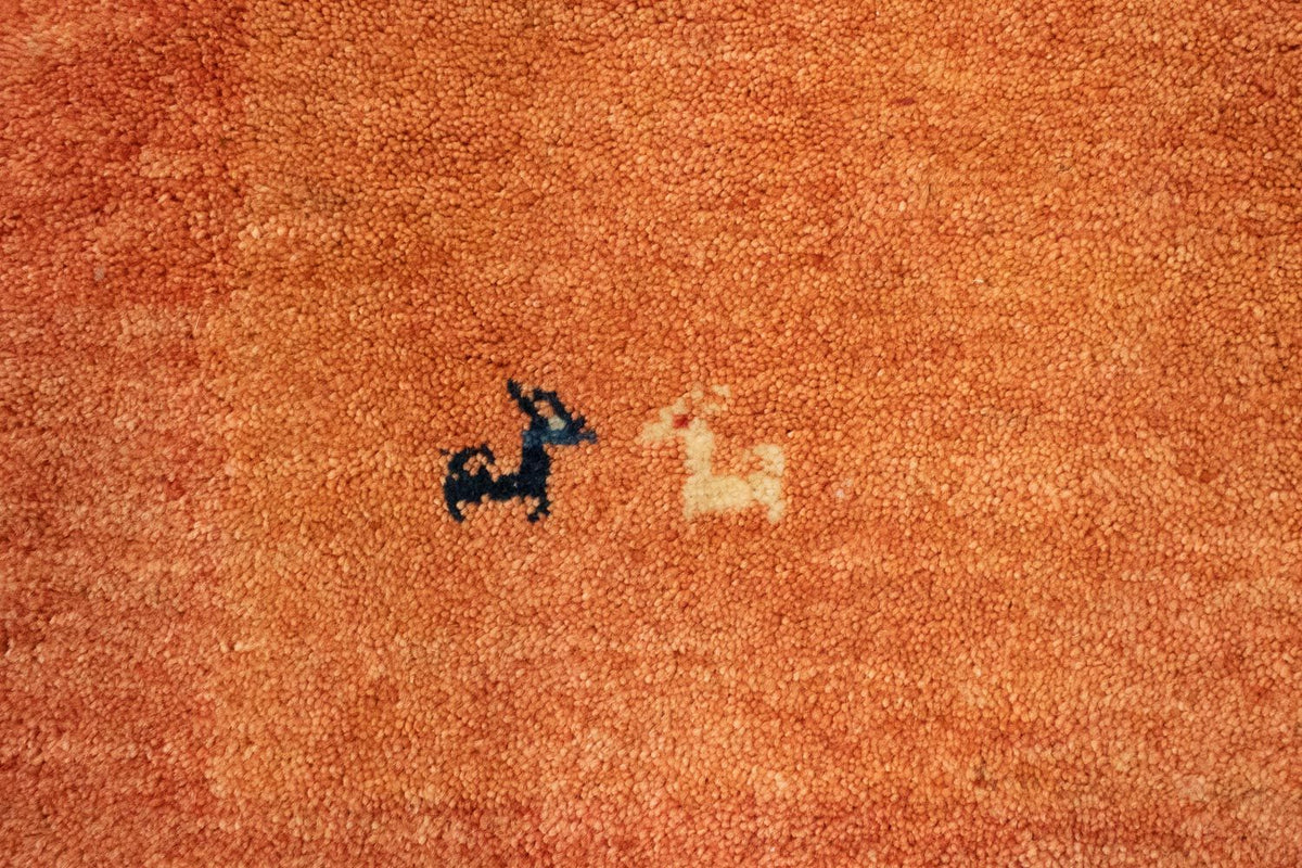 Tappeto corsia Tappeto Gabbeh - Persero - 294 x 101 cm - ruggine