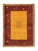 Gabbeh Teppich - Perser 150 x 110 cm - gold