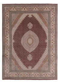 Tappeto Persero - Tabriz - 353 x 253 cm - rosso scuro