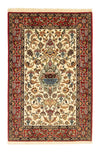 Tapis d'Isfahan Tapis 110x168cm - Tapis persan - beige - Rectangle / Beige / 110 x 168 cm Rectangle