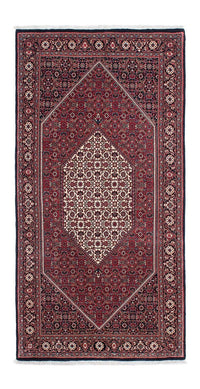 Tapis de couloir Tapis persan - Bidjar - 204 x 103 cm - bleu foncé