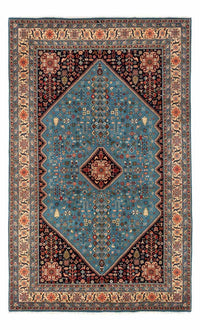 Tapis persan - Nomadic carré  - 214 x 200 cm - bleu