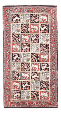Tapis persan - Bidjar - 138 x 71 cm - rouge clair