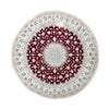 Nain Tapis 297x297cm - Tapis persan - rouge foncé - Rond / Rouge foncé / 297 x 297 cm Rond