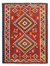 Kilim de Fars Tapis 160x217cm - rouge foncé - Rectangle / Rouge foncé / 160 x 217 cm Rectangle