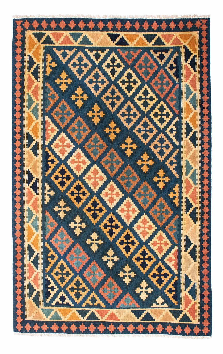 Kelim Teppich - Oriental 208 x 154 cm - mehrfarbig