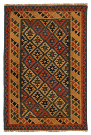 Kelim Teppich - Oriental 203 x 158 cm - mehrfarbig