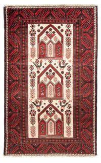 Tapis Belutsch - 199 x 115 cm - rouge