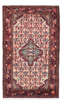 Tapis persan - Nomadic - 136 x 82 cm - rouge foncé
