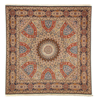 Tappeto Persero - Tabriz - Reale quadrato  - 254 x 248 cm - multicolore