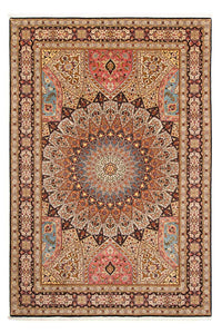 Tapis persan - Tabriz - 351 x 254 cm - marron clair