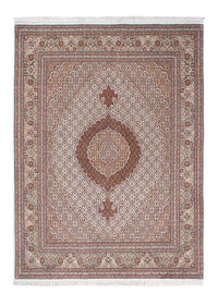 Tapis persan - Tabriz - 214 x 154 cm - marron clair