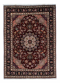 Tapis persan - Tabriz - Royal - 214 x 153 cm - rouge foncé
