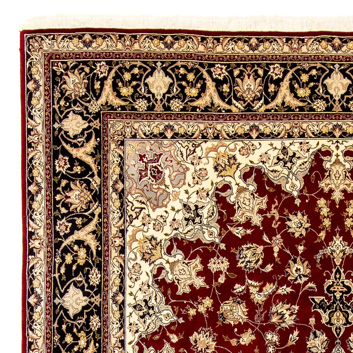 Tabriz - 50 Raj Tappeto 249x352cm - Tappeto persiano - rosso scuro