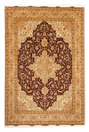 Tapis de Tabriz - 50 rangs Tapis 245x346cm - Tapis persan - marron clair - Rectangle / Marron clair / 245 x 346 cm Rectangle