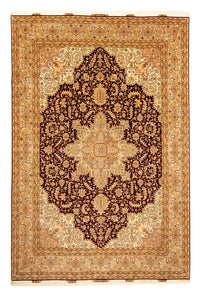 Tapis persan - Tabriz - Royal - 346 x 245 cm - marron clair