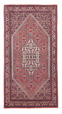 Tapis persan - Bidjar - 135 x 72 cm - rouge clair