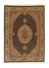 Tapis de Tabriz - 50 rangs Tapis 103x142cm - Tapis persan - bleu foncé - Rectangle / Bleu foncé / 103 x 142 cm Rectangle