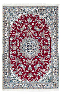 Tapis persan - Nain - Royal - 171 x 112 cm - rouge foncé